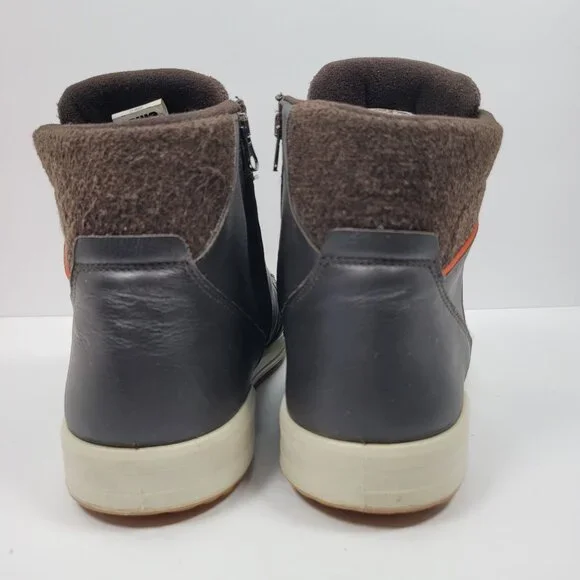 Lowa Bosco GTX Men's Dark Gray Brown Zip Up Ankle Winter Boots US Size 14 - Picture 4 of 9